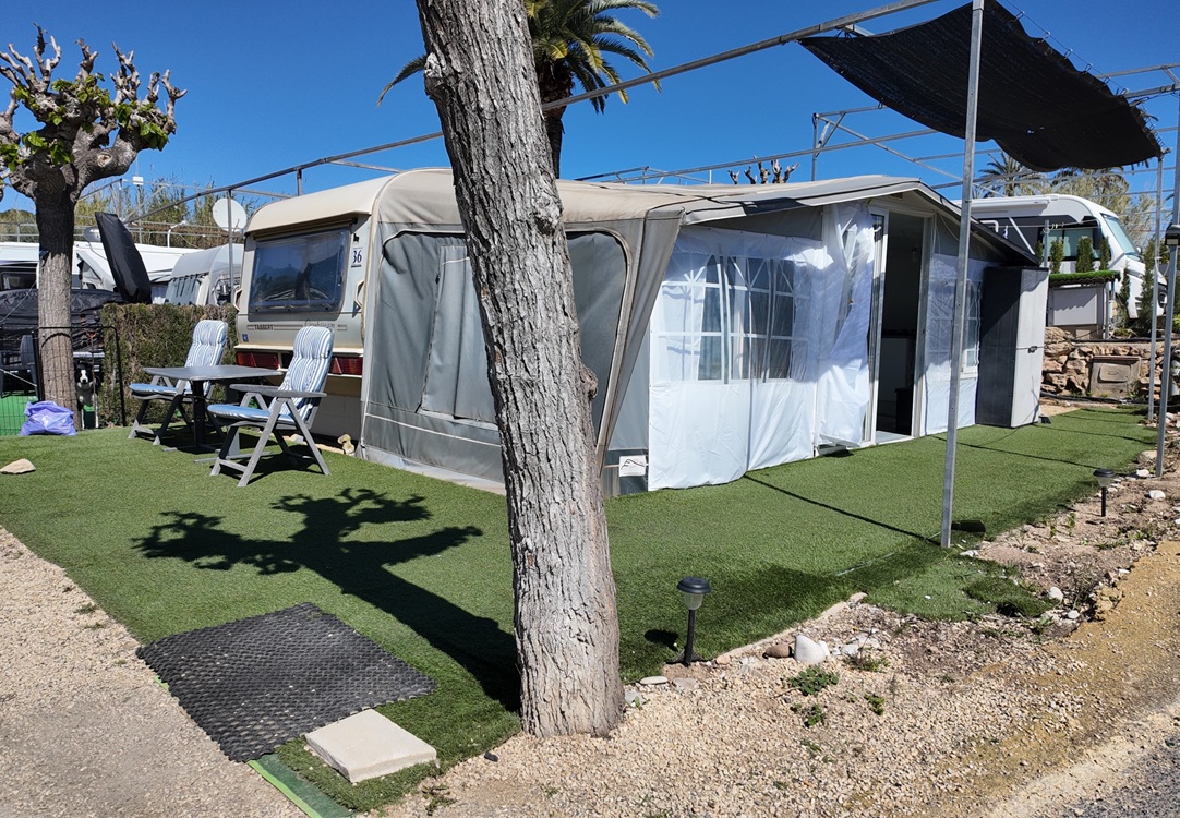 Spacious Tabbert Caravan & Awning For Sale On Camping Benisol, Benidorm – £22,000