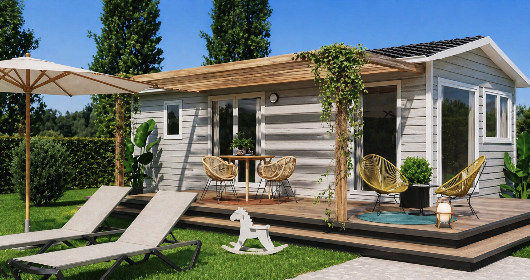 New Mobile Home With Decking For Sale On Camping Benisol, Benidorm – £84,995