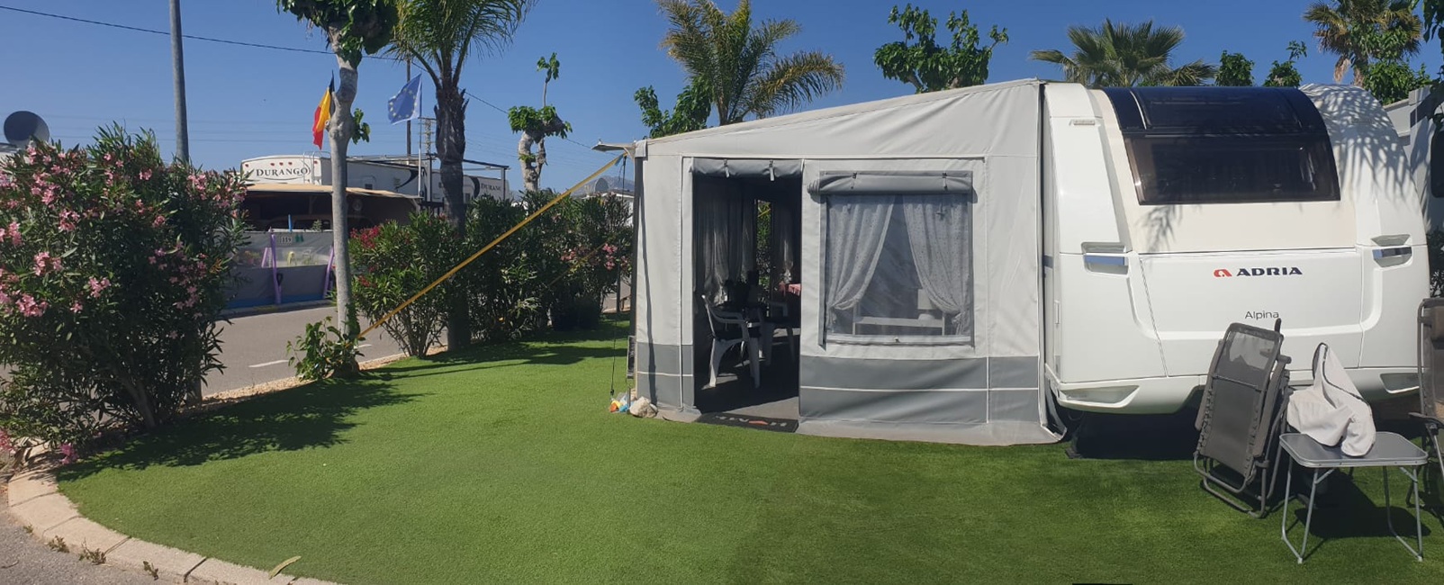 Adria Alpina Touring Caravan For Sale On Camping Almafra, Benidorm – £45,000