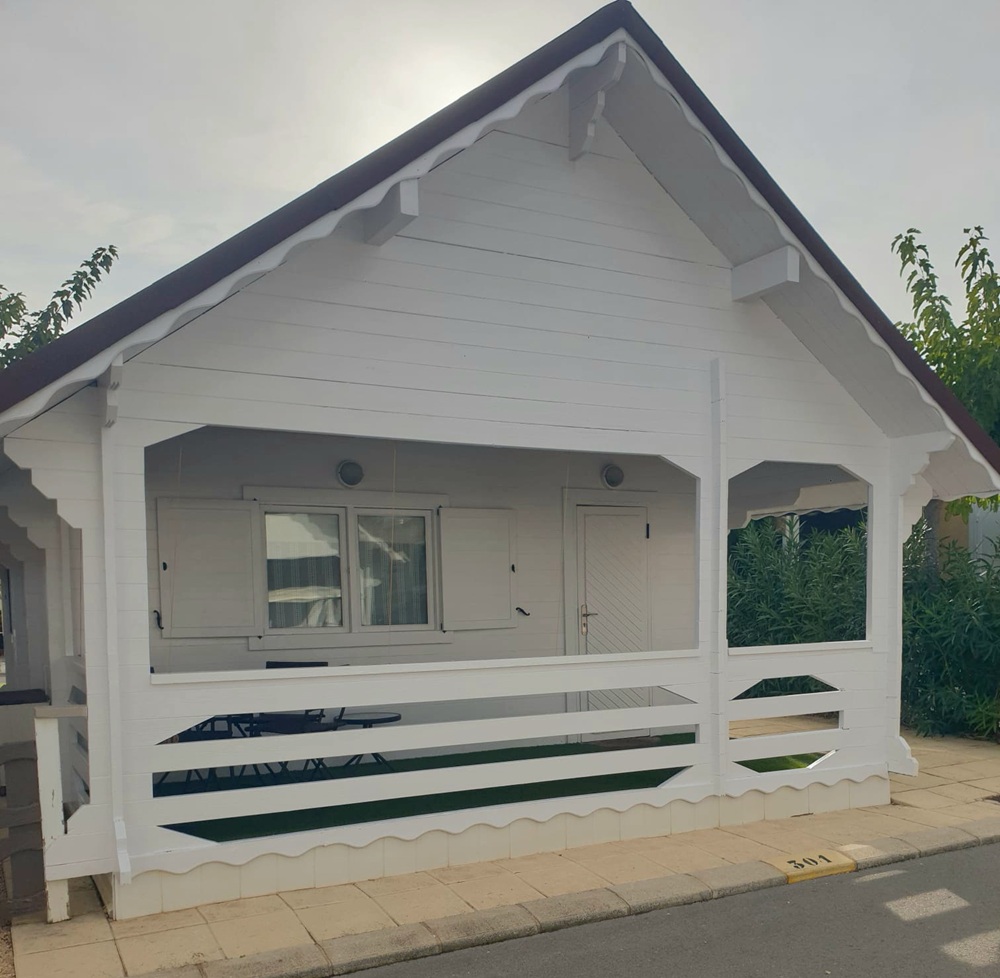 Swiss Wooden Chalet For Sale On Camping Almafra, Benidorm – £115,000